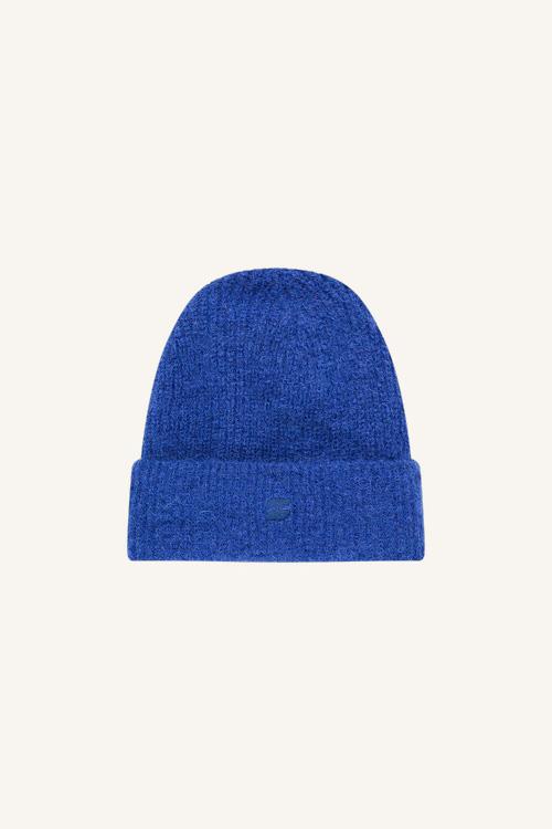 By-Bar Logo Beanie Kingsblue unisex Mütze Mohair royalblau